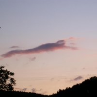 dark cloud on pastell sky