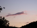 dark cloud on pastell sky