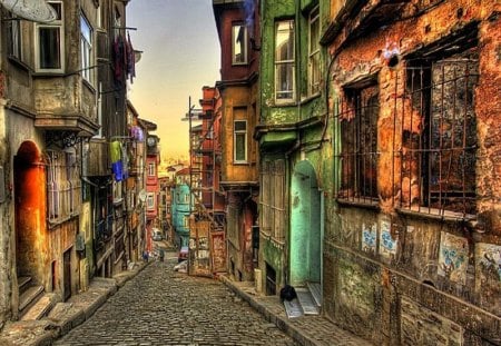 balat,istanbul - istanbul, street, balat, turkey