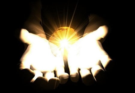 Reaching Out - hands, 3d, reach, darkness, sun