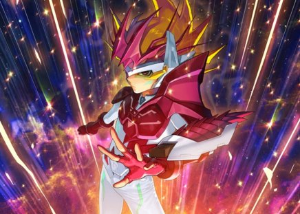 Yuma Tsukumo - anime, magic, guy, light, magical, boy, male, hot, yuma tsukumo, cool, yugioh, spark, glow, fantasy, handsome, yu gi oh, cute, sexy, yu gi oh zexal