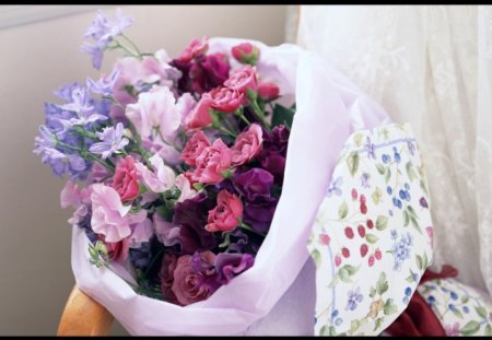 Flower bouquet - flowers, bunch, decorations, petals, bouquet