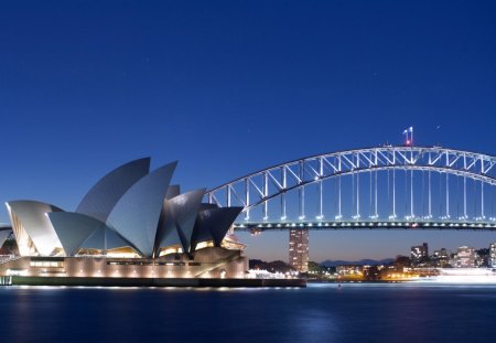 Harbour Bridge And Opera House Sydney - opera, harbour, and, house, bridge, sydney