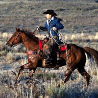 A Real Cowgirl on the Range