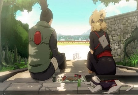 shika and temari - cute, anime, naruto, other