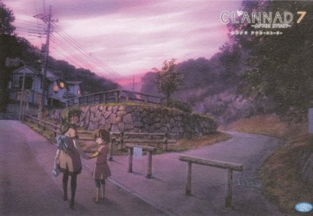 in the dusk - clannad, anime, wallpaper, other