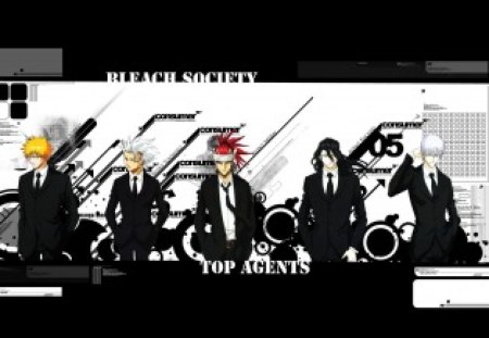 Top Agents - white, bleach, black, cant think of a fourth, blonde