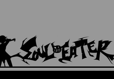 soul eater - black, soul eater, dark, gray