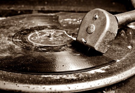 relic - wp, photography, music, black, white, old, bw, relic, record