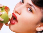 A bite of apple