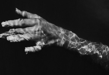 Your Dreams - emotion, black and wjithe, hand, water, dreams