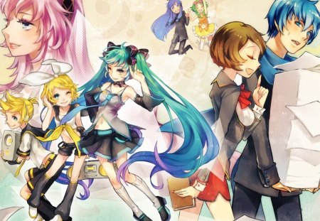 Vocaloids - hatsune miku, luka, kagamine, kaito