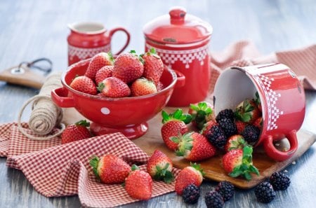 *** Fresh fruit - still life *** - still, nature, fresh, life, fruits, strawberrys