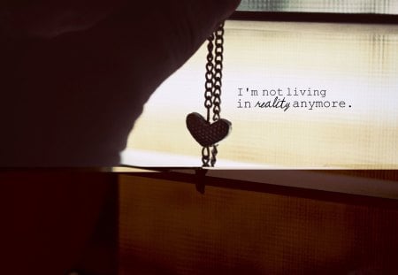 I'm Not Leaving In Reality Anymore - love, photography, beautiful, necklace, abstrac, reality