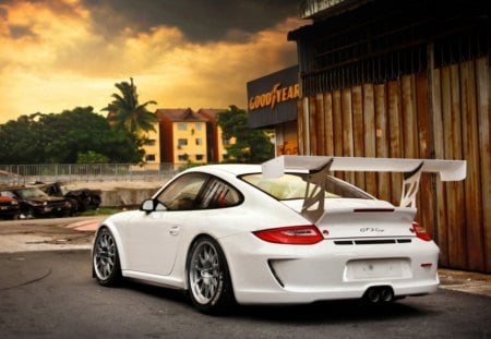 gt3 cup white car - road, gt3, car, cup