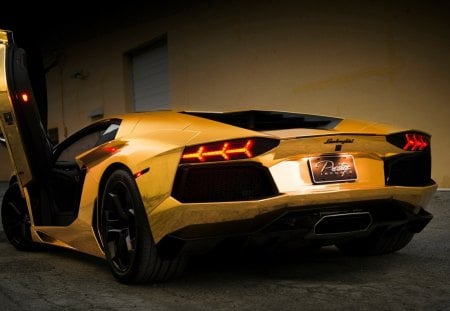 Lamborghini Aventador - yellow, car, lamborghini, aventador