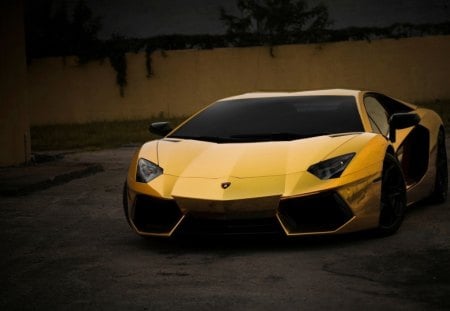 Lamborghini Aventador - road, street, lamborghini, aventador