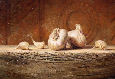 *** Still life - painting *** - still, painting, garlik, life