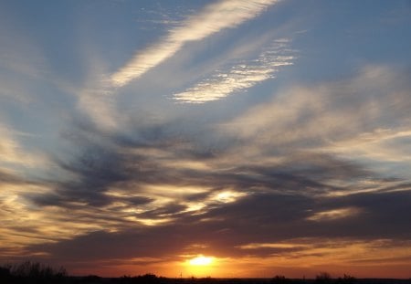 Lovely Morning - cloud, sky, clouds, sun, sunrise