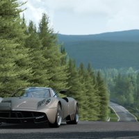 sports car on a road
