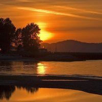 Sunset in Vancouver.