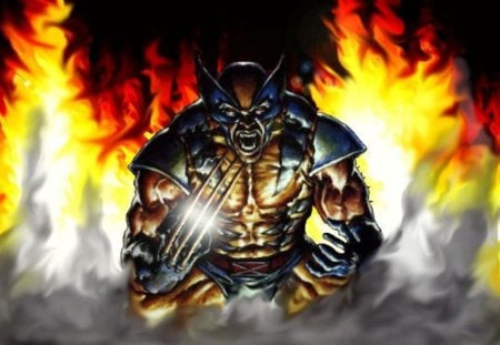 THE FULL RAGE - CLAWS, FIRE, RAGE, WOLVERINE