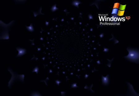 Windows Tunnel - computer, windows xp professional, blue, windows xp