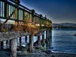 fenced terrace on the bay hdr