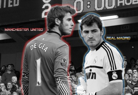 MANCHESTER UNITED VS REAL MADRID (2013) - de gea, 2013, casillas, real madrid, manchester united