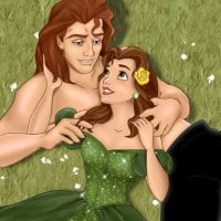 Belle And Adam Disney Princess Couple