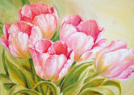 *** Pink tulips *** - flower, tulips, pink, flowers, nature