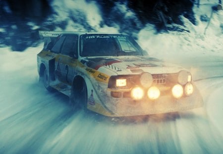 Audi Quattro - speed, wrc, rally, car, audi, quattro