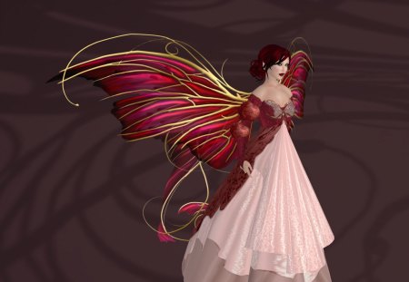 beautiful lady - fairy, fantasy, kindness, wings