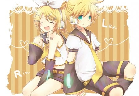 Rin & Len - 02, kagamine rin, vocaloid, kagamine len, project diva