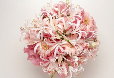 Beautiful flowers - pink, petals, flowers, bouquet, arrangement