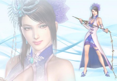 Zhen Ji - female, dynasty warriors, weapon, games, video games, zhen ji