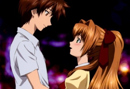 Kazuma ♡ Tsui Ling - pretty, kazuma, anime, kawaii, female, romantic, romance, night, long hair, dark, short hair, kaze no stigma, nice, kazuma yagami, anime girl, hot, girl, lovely, love, sweet, kannagi, yagami, kazuma kannagi, cute, stigma of the wind, lover, sexy, couple