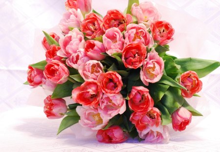 *** Amazing bouquet of tulips *** - nature, tulips, bouquet, flowers, flower