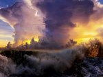 amazing cloud and wave