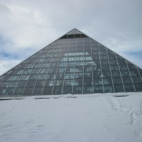 Snow day at the Pyramids of Edmonton