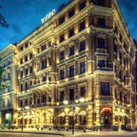 corner hotel in helsinki finland hdr