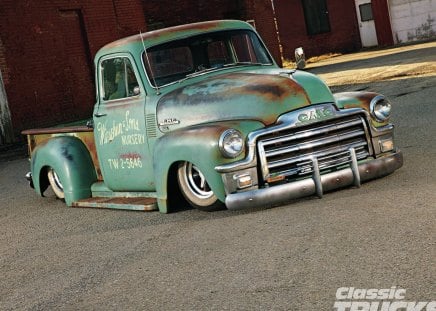 1954 GMC 100 - classic, lowered, rust, pickup