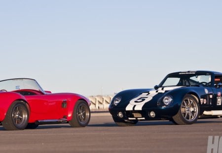 Classic Cobras - shelby, red, classics, blue