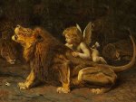 Cupido and the lion by Valdemar Irminger