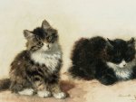 Kittens by Henriette Ronner-Knip