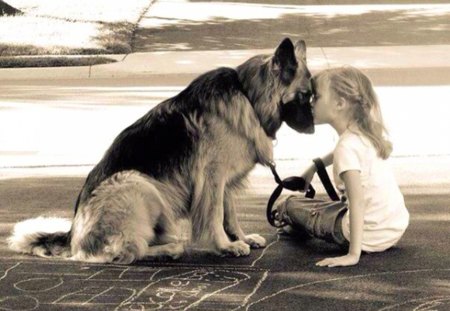 True Love - love, true, animals, child, friendship