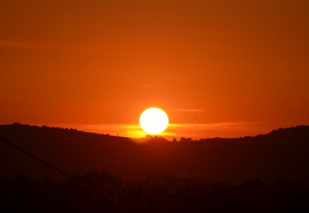 sunset - nature, sunset, light, sun