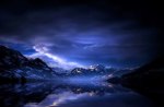 Moody blue night