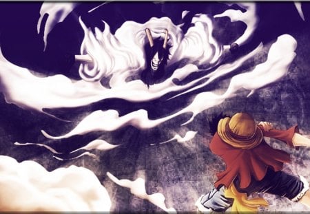 Luffy vs Ceaser (one piece) - op, one piece, fight, time skip, luffy, ceasar, punk hazard