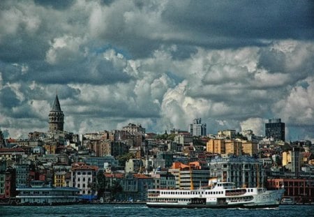 	galata tower     istanbul,turkey - galata, istanbul, turkey, tower